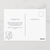 雑誌・表紙の写真卒業発表 ポストカード (裏面)