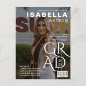 雑誌・表紙の写真卒業発表 ポストカード (正面)