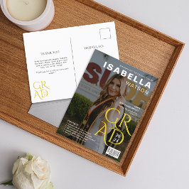 雑誌・表紙の写真卒業発表 ポストカード