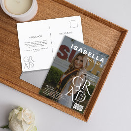 雑誌・表紙の写真卒業発表 ポストカード