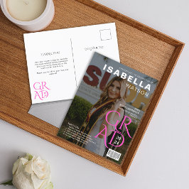 雑誌・表紙の写真卒業発表 ポストカード