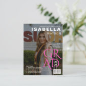 雑誌・表紙の写真卒業発表 ポストカード (スタンド正面)