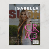 雑誌・表紙の写真卒業発表 ポストカード (正面)