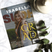 雑誌・表紙の写真卒業発表 招待状