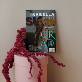 雑誌・表紙の写真卒業発表 招待状