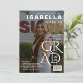 雑誌・表紙の写真卒業発表 招待状 (スタンド正面)