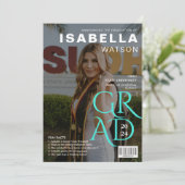 雑誌・表紙の写真卒業発表 招待状 (スタンド正面)