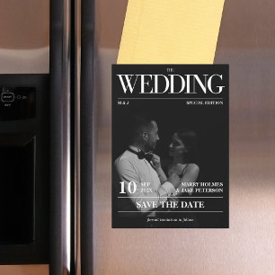 雑誌Editorial Newsletter結婚式の日付を保存 マグネット招待状