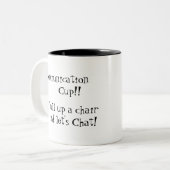 雑談しよう ツートーンマグカップ (正面左)