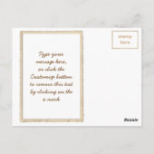 雑談の秋の木の親友の紅葉 ポストカード (裏面)