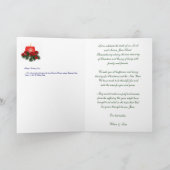 雑談の鳥のクリスマスカード シーズンカード (内部)