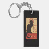 雑談のNoirキャバレーの一団の黒猫の広告宣伝ポスター キーホルダー (正面左)