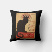 雑談のNoirキャバレーの一団の黒猫の広告宣伝ポスター クッション (裏面)
