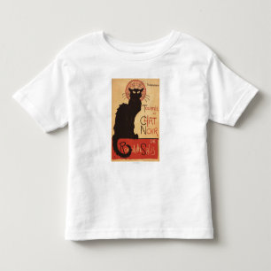 雑談のNoirキャバレーの一団の黒猫の広告宣伝ポスター トドラーTシャツ