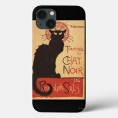 雑談のNoirキャバレーの一団の黒猫の広告宣伝ポスター Case-Mate iPhoneケース (裏面)
