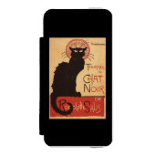 雑談のNoirキャバレーの一団の黒猫の広告宣伝ポスター Incipio iPhoneウォレットケース (フォリオ 正面)
