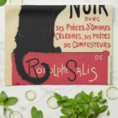 雑談のNoir~Black猫 キッチンタオル (折り畳み)