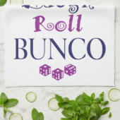 雑談、笑い、ロール- bunco キッチンタオル (折り畳み)