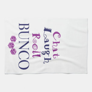 雑談、笑い、ロール- bunco キッチンタオル