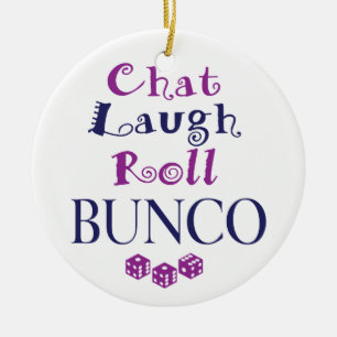 雑談、笑い、ロール- bunco セラミックオーナメント