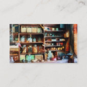 雑貨店のカウンターの後ろ 名刺 (裏面)