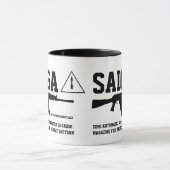 雑賀12戦術戦闘ショットガン·コーヒー·マグ マグカップ (中央)