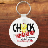 雛が割れた2つの骨がん キーホルダー (正面)