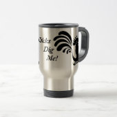 「雛が掘り下げろ!」 ルースターアルミニウムタンブラー トラベルマグ (正面右)