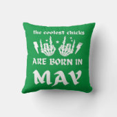 雛クールが五生まれ月生誕生日に入る クッション (裏面)