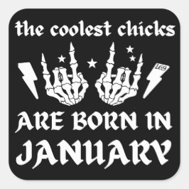 雛クールは一生まれ月生日だ スクエアシール