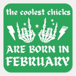 雛クールは二生まれ月生誕日だ スクエアシール