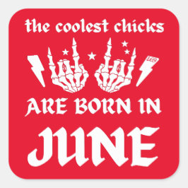 雛クールは六生まれ月の生誕日だ スクエアシール