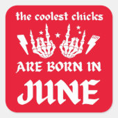 雛クールは六生まれ月の生誕日だ スクエアシール (正面)