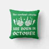 雛クールは十月の生誕生まれ生日に当たる クッション (正面)