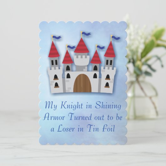 離おもしろい婚パーティー招待状招待状 招待状 (スタンド正面)