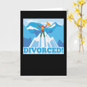 離おもしろい婚パーティー支援班 カード (黄色い花)