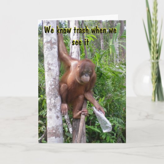 離おもしろい婚又は別居勇気付けられる カード (正面)