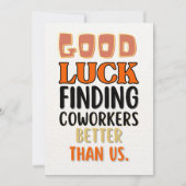 離れおもしろいのカー男性へドの女ユーモアのある性 サンキューカード (正面)