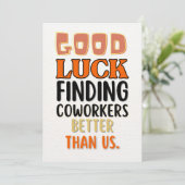 離れおもしろいのカー男性へドの女ユーモアのある性 サンキューカード (スタンド正面)