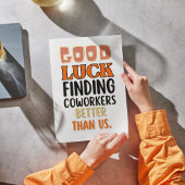 離れおもしろいのカー男性へドの女ユーモアのある性 サンキューカード