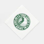 離れおもしろい手打ちゴルフプレーヤー スタンダードランチョンナプキン (角)