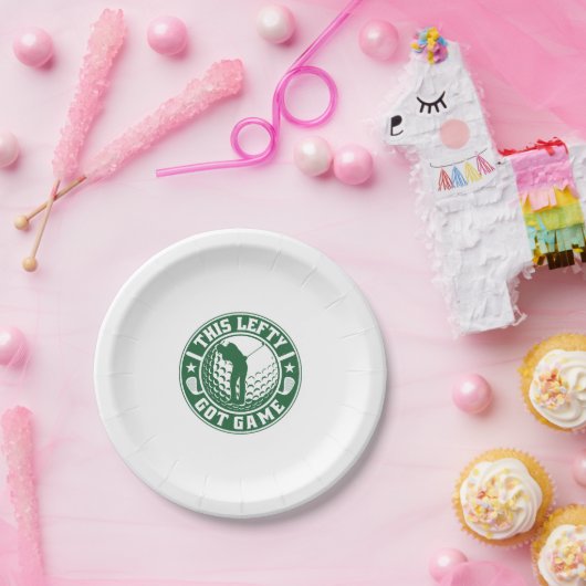 離れおもしろい手打ちゴルフプレーヤー ペーパープレート (パーティー)