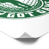 離れおもしろい手打ちゴルフプレーヤー ポスター (角)