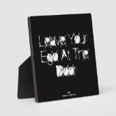 『離れお前のエゴが扉に飾る』 フォトプラーク (正面)