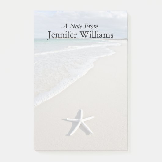 離れたビーチ ポストイット (正面)