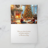 離れていてもクリスマスツリー家族カード シーズンカード (内部)