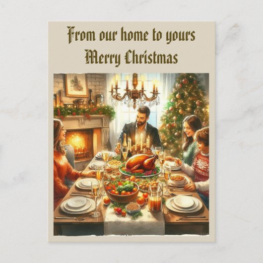 離れていてもクリスマス ポストカード (正面)