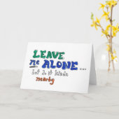 離れてくれ、でもちょっと近くで カード (黄色い花)