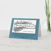 離れてマイルの感謝祭-望んでここにありました シーズンカード (裏面)