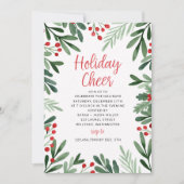 離れとホリー縁どス・クリスマス・ホリデーパーティー 招待状 (正面)